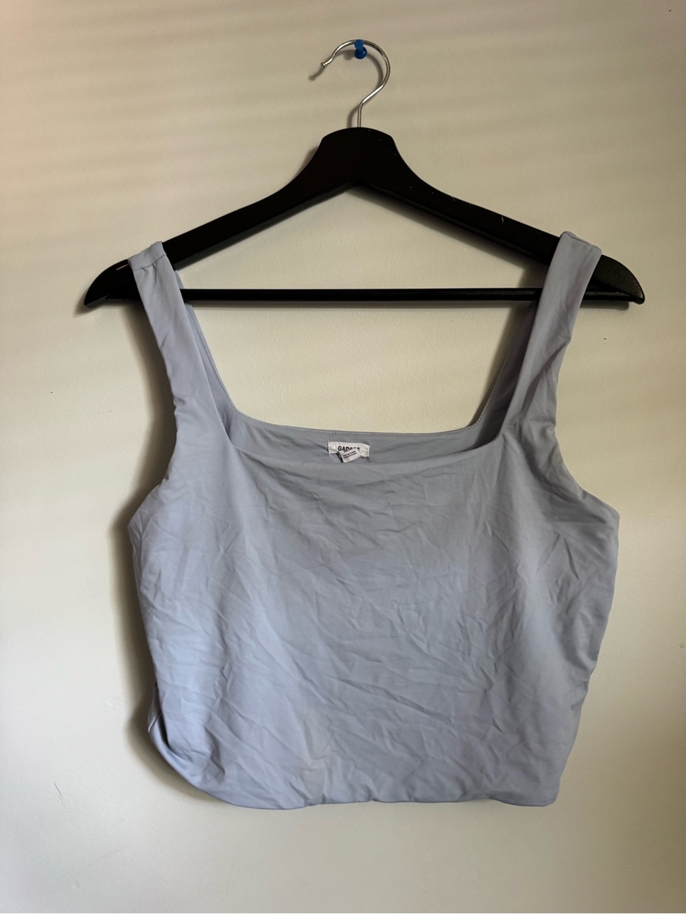Garage Light Blue Square-Neck Tank